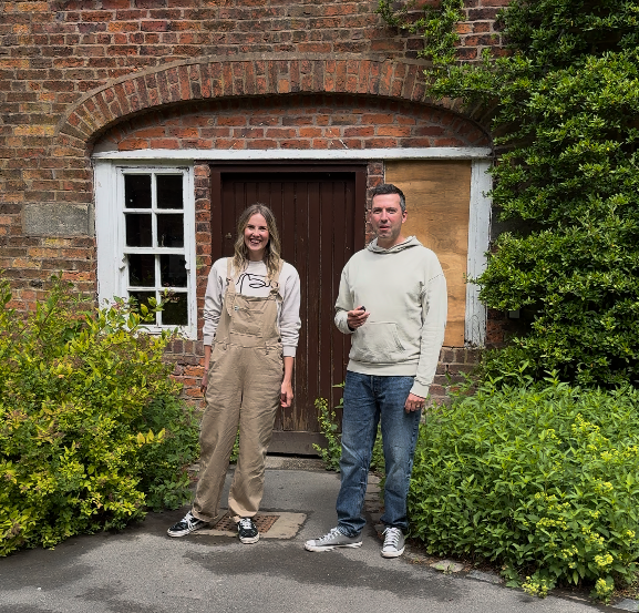 Emily and Matt at the garden